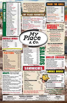 Graphic Designer Printing Restaurant Menus Albany Saratoga Springs
