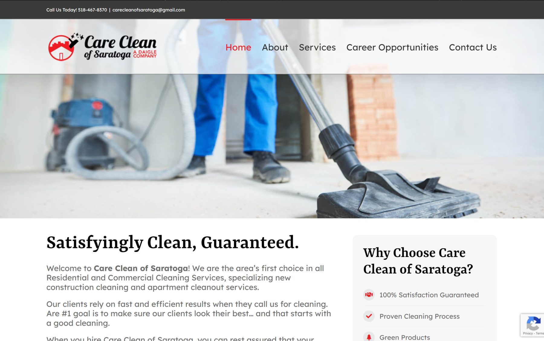 Cleaning Service Website Design PPC Google Ads Marketing